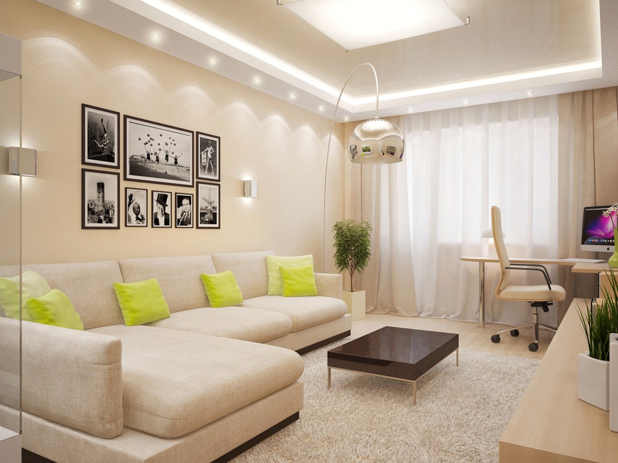 Gorden Untuk Ruang Tamu Dengan Warna Coklat Beige Ruang Tamu Yang